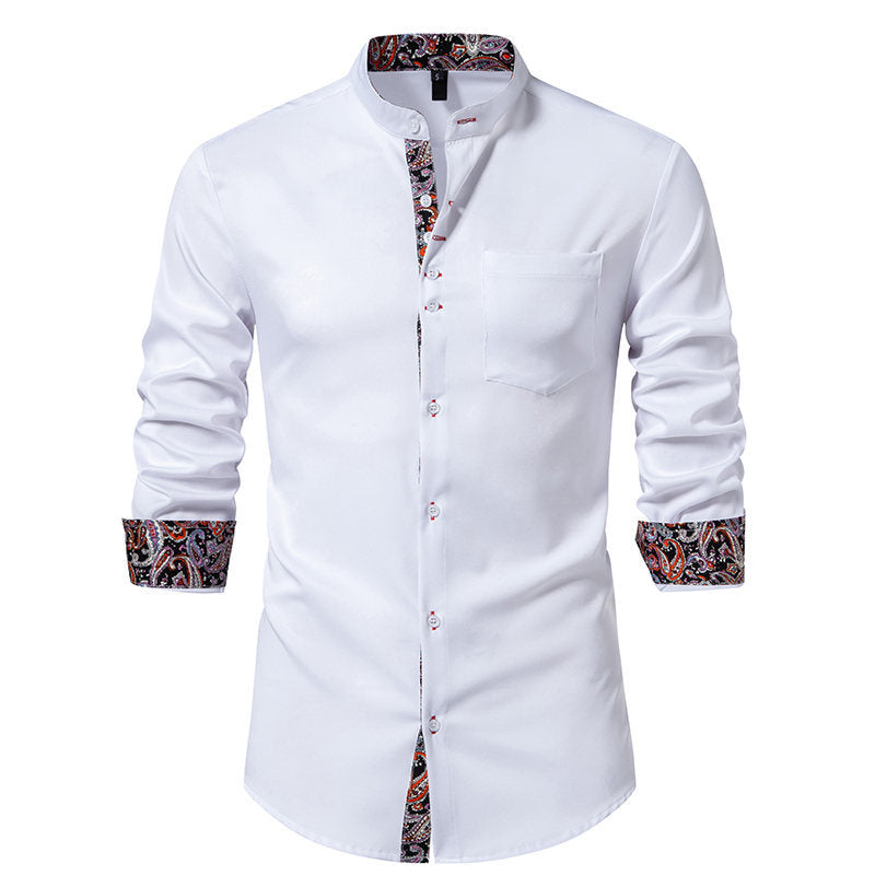Herren Hemd Langarm Modern Paisley Design