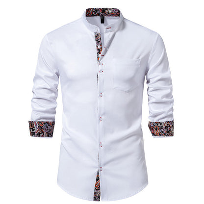 Herren Hemd Langarm Modern Paisley Design