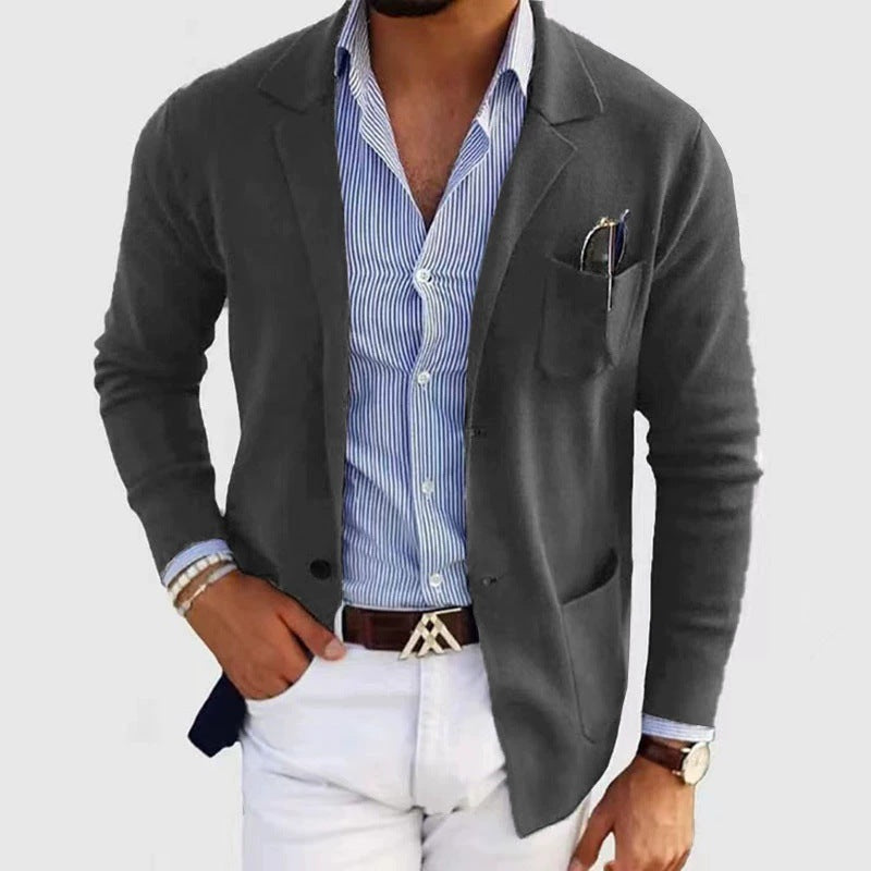 Herren Blazer Modern Elegant Baumwolle