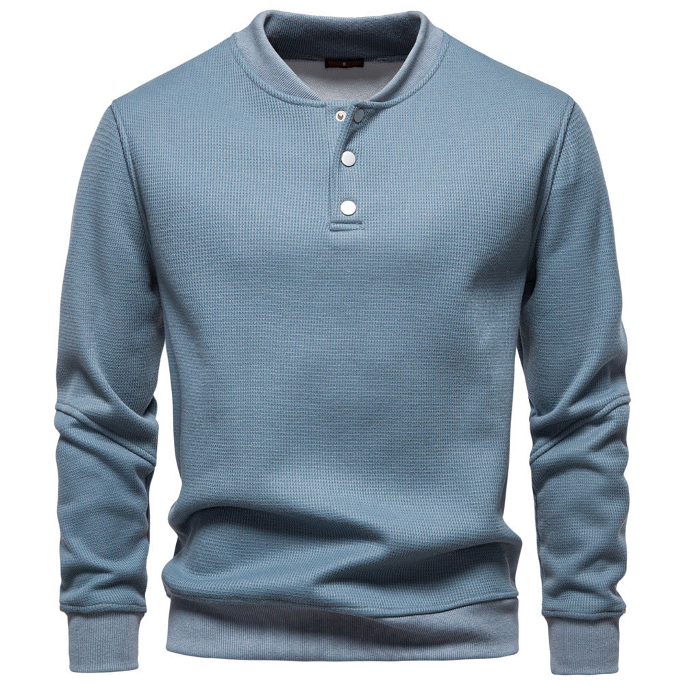 Herren Pullover Langarm Strukturiert Modern