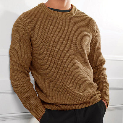 Herren Strickpullover Rundhals Elegant Modern
