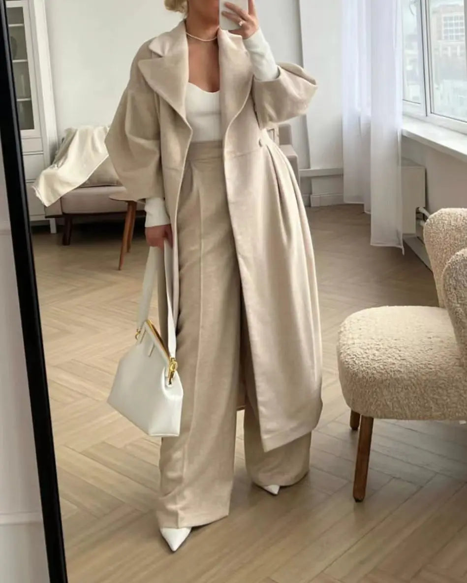 Warmes Winterkleid Elegant Lang