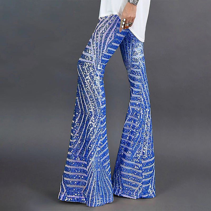 Glitzernde Partyhose Schlagpailletten Design