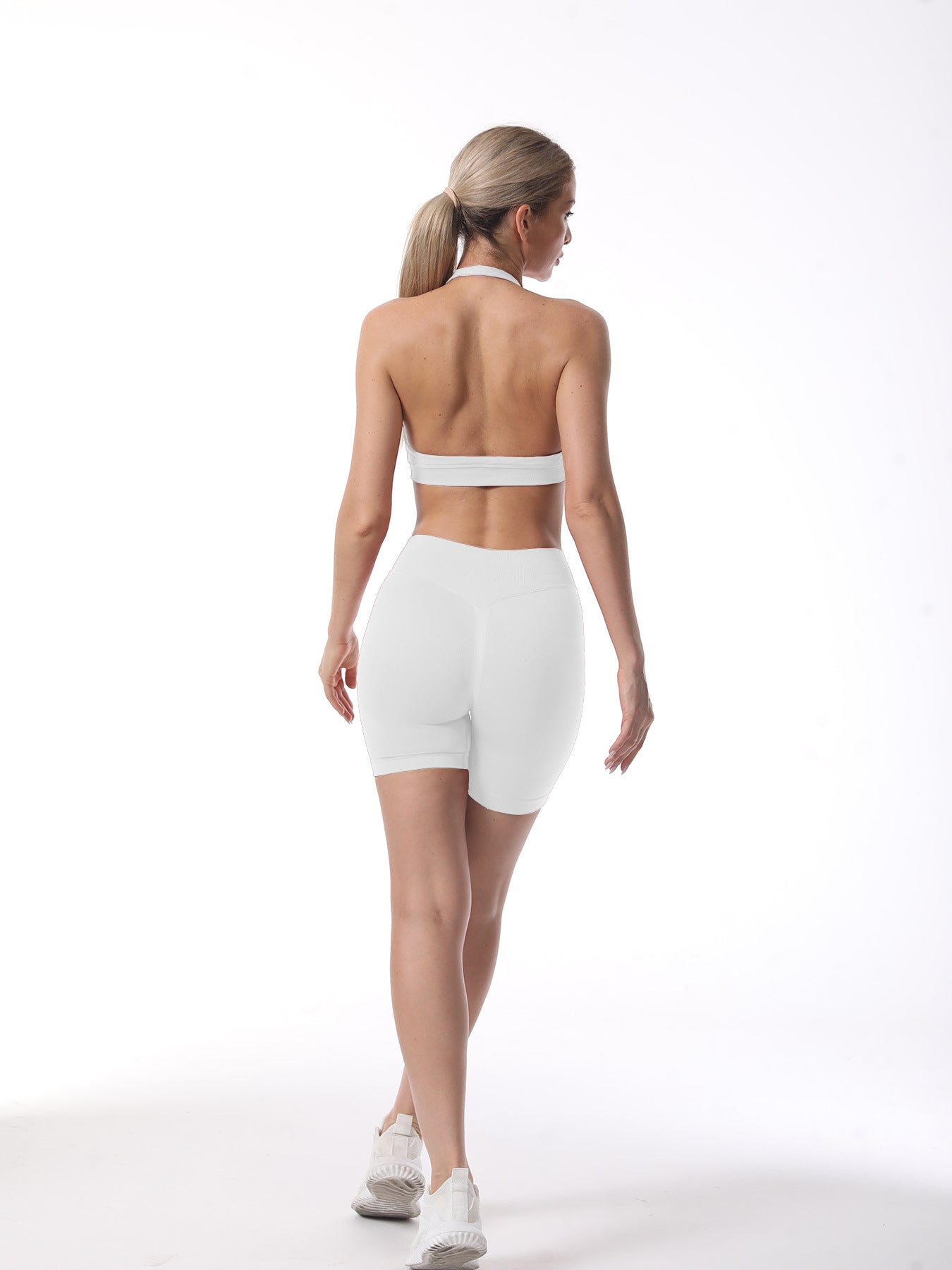 Damen Sport-BH und Shorts Set Funktionale Sportbekleidung