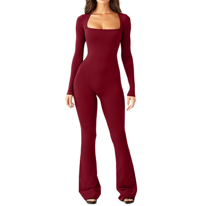 Damen Overall Großes Design Weites Bein