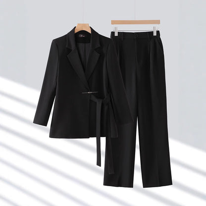 Damen Business Anzug-Set Lang Blazer Modern Design