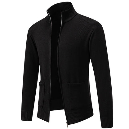 Herren Strickjacke Lässig Warm Mit Taschen
