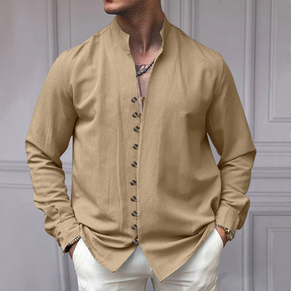 Herren Langarmhemd Modern Knöpfe Elegantes Design