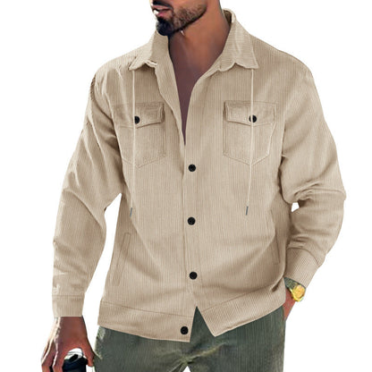 Herren Cordjacke Klassisch Schnitt Praktisch - IdealeKleiden