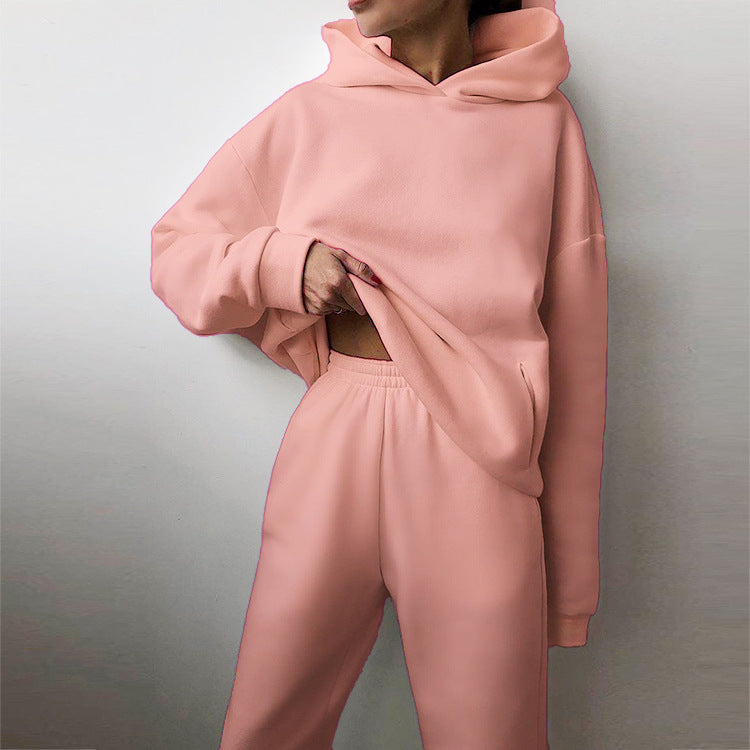 Damen Oversize Hoodie Set Lässig Elegant