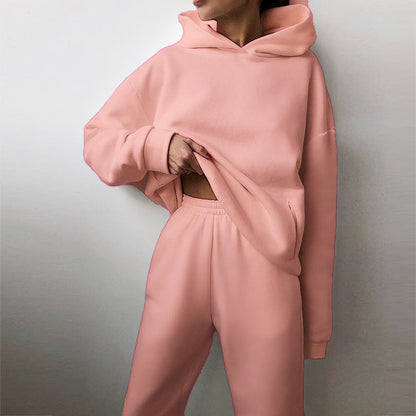 Damen Oversize Hoodie Set Lässig Elegant