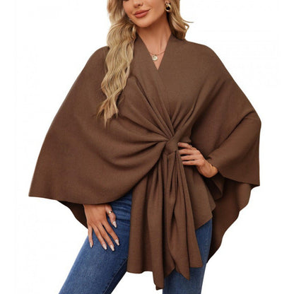 Damen Wickelmantel Modern Chic Elegantes Design