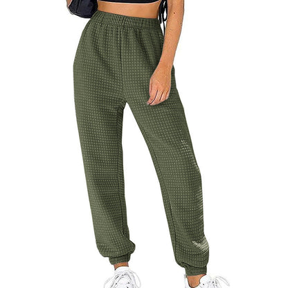 Damen Bequeme Sweatpants Hochgeschnitten Relaxed Fit
