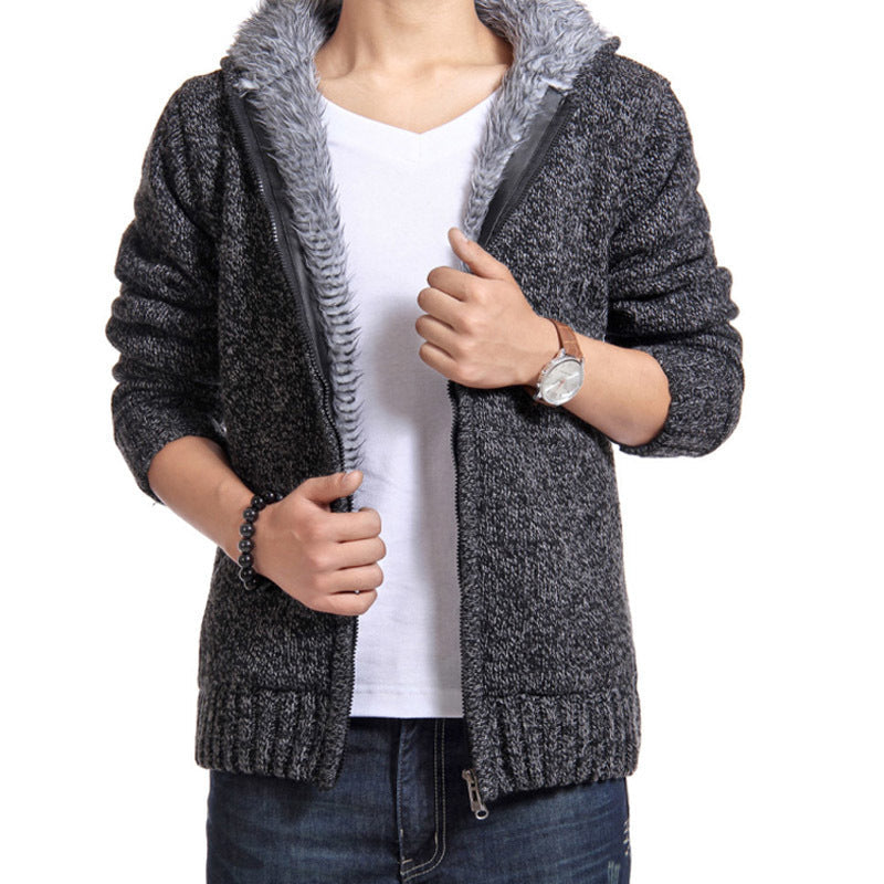 Herren Strickjacke Weich Bequem Innenfutter