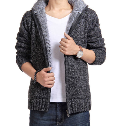 Herren Strickjacke Weich Bequem Innenfutter