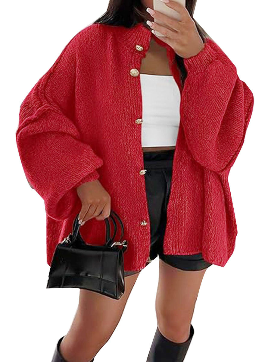 Damen Strickjacke Oversized Weich