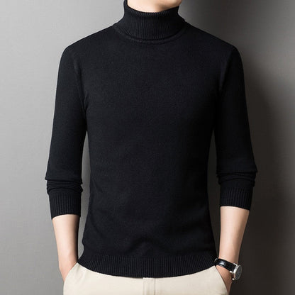 Herren Pullover Rollkragen Slim Fit Modisch