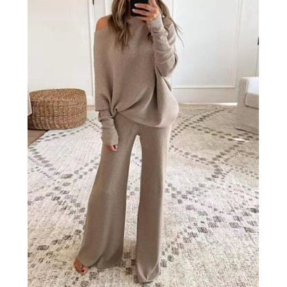 Damen Lounge-Set Weich Off-Shoulder Komfort
