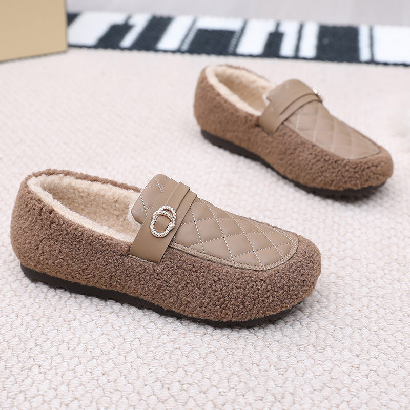 Damen Hausschuhe Elegant Schnalle Weich - IdealeKleiden