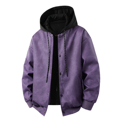 Herren Übergangsjacke Modern Sportlich Kapuze
