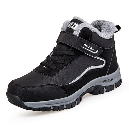 Damen Wanderschuhe Warm Gefüttert Klettverschluss