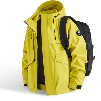 Herren Outdoor Jacke Waterproof Praktisch Verstellbar - IdealeKleiden