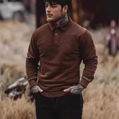 Herren Polo Hemd Klassisch Modern Knopfleiste