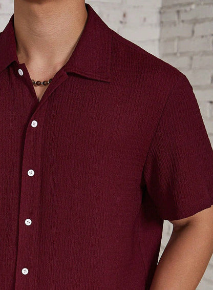Herren Sommerhemd Modern Kurzarm