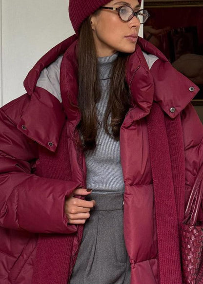 Übergroße Pufferjacke Warm und Bequem