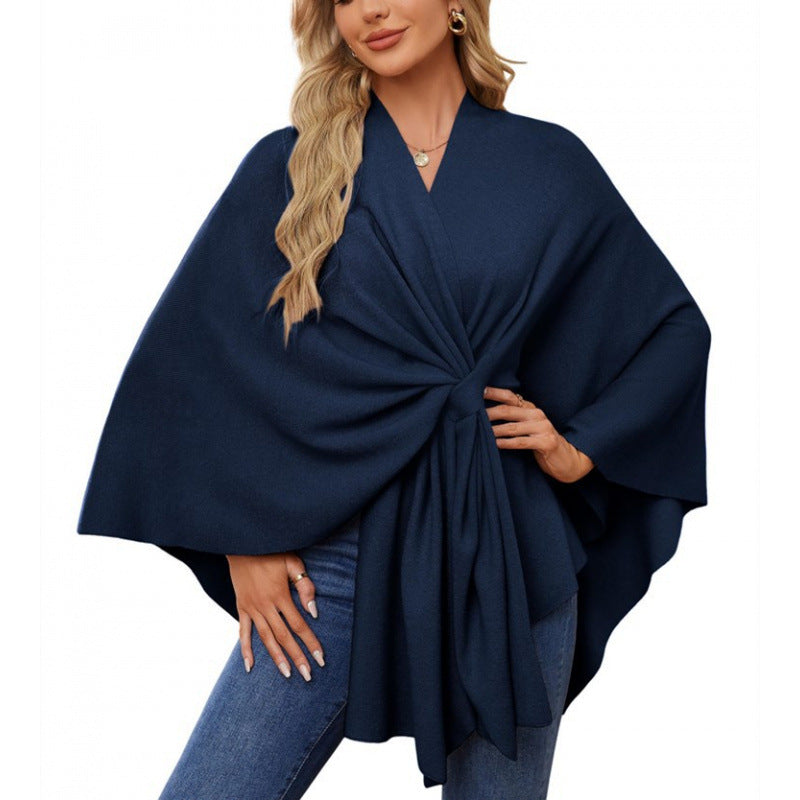 Damen Wickelmantel Modern Chic Elegantes Design