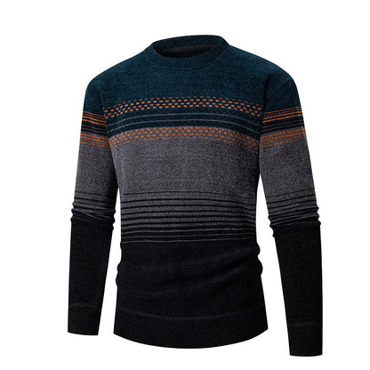 Herren Pullover Modern Struktur Design Bunt