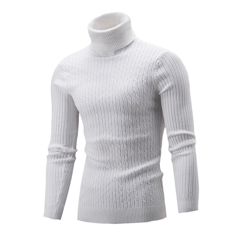Herren Rollkragenpullover Hochwertig Strick Luxus Design