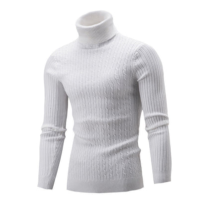 Herren Rollkragenpullover Hochwertig Strick Luxus Design