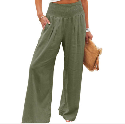 Damen Leichte Palazzo-Hosen Sommer Mode
