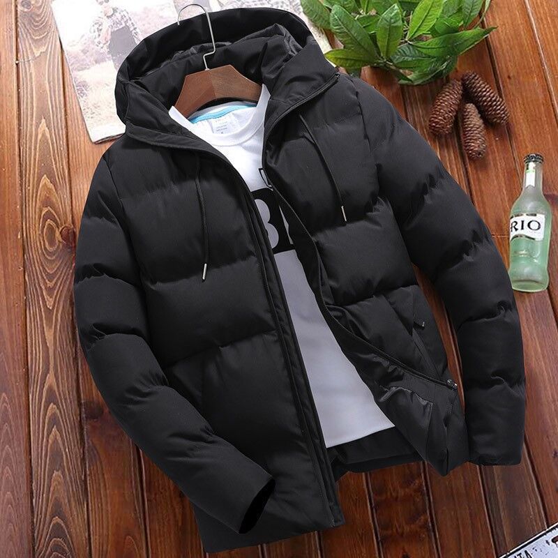 Übergrößen Pufferjacke Kapuze Baumwolle Warm