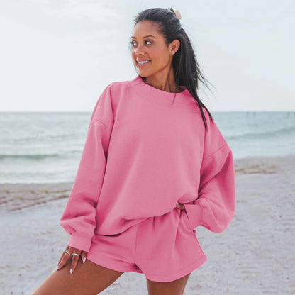 Damen Oversize Sweatshirt Großzügig Komfortabel