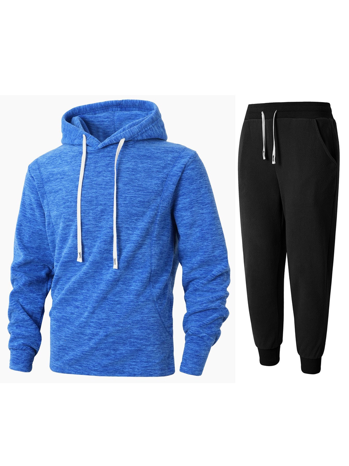 Herren Sportset Fleece Kapuzenpullover und Joggers