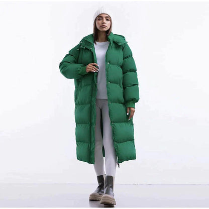 Warme Winterjacke Damen Lang