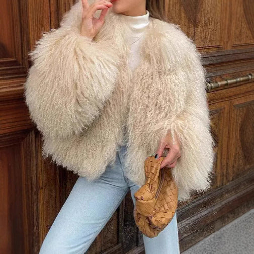 Damen Weiche Winterjacke Kuschelwarm - IdealeKleiden