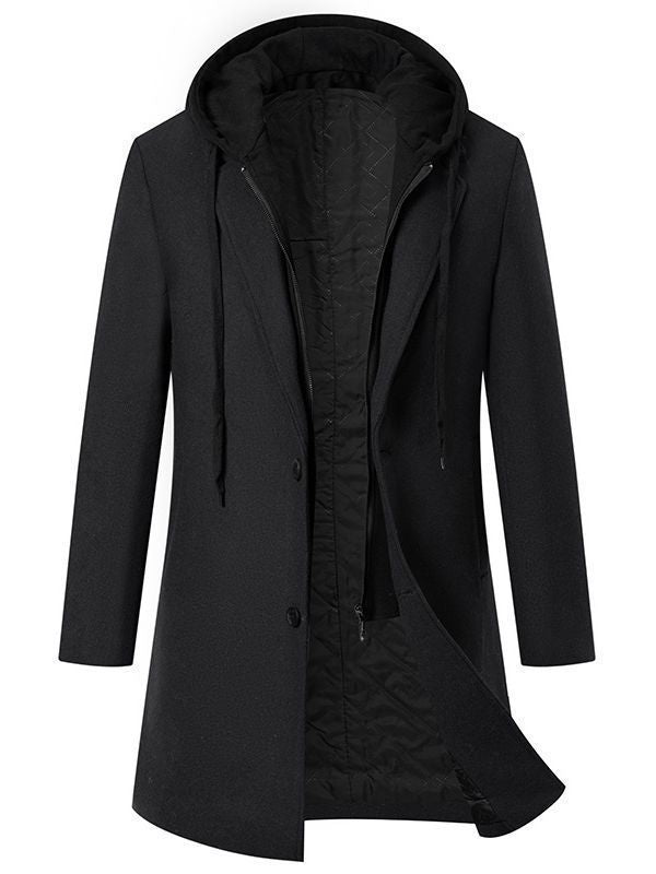 Damen Wintermantel Elegant Kapuze Sportlich Stil