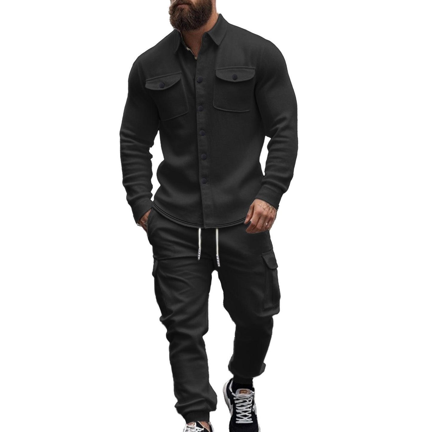 Herren Casual-Set: Bequeme Hose & Lässiges Hemd