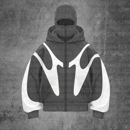 Damen Mode Oversized KapuzenjackeGroßes Design