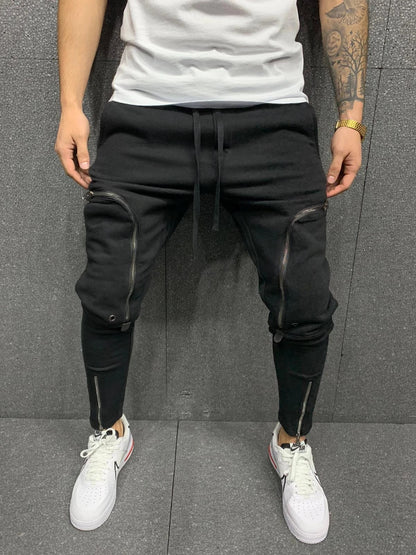 Herren Jogginghose Modern Style Reißverschluss Detail