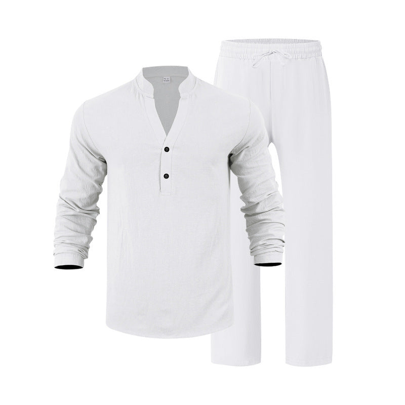 Herren Homewear-Set Bequem Elegant Lang