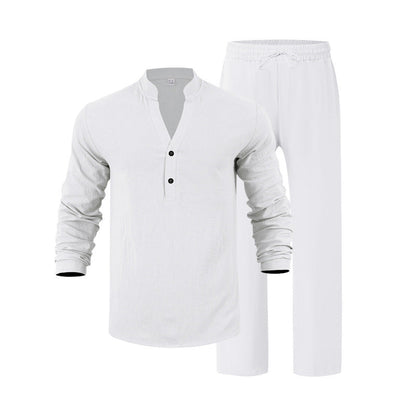 Herren Homewear-Set Bequem Elegant Lang