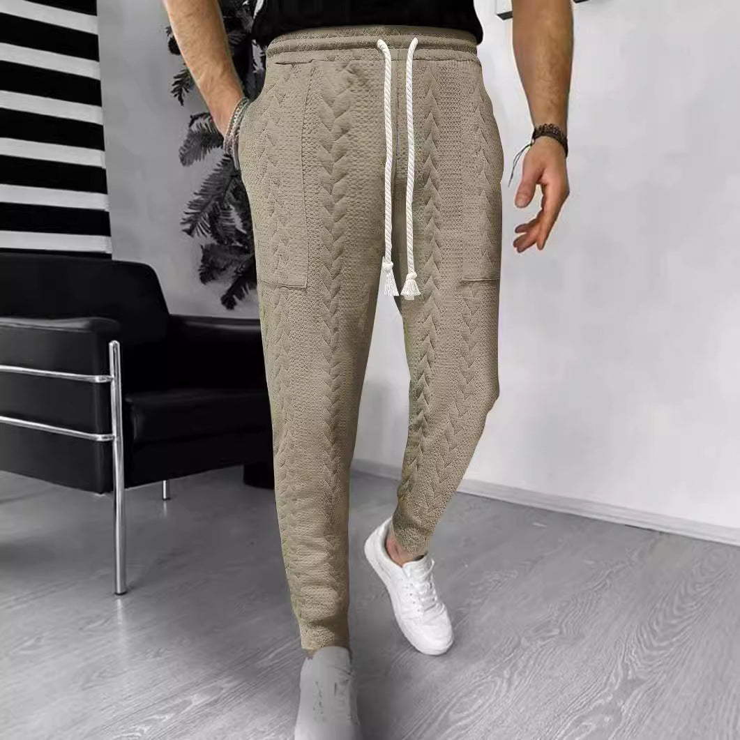 Bequeme Jogginghosen Lockere Passform Strick - IdealeKleiden