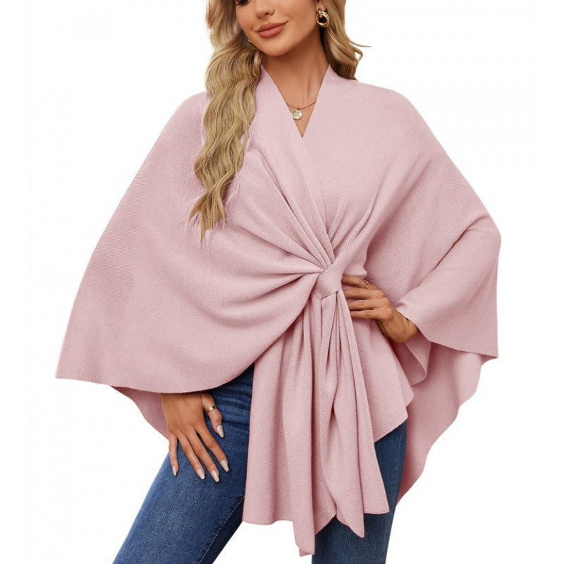 Damen Wickelmantel Modern Chic Elegantes Design