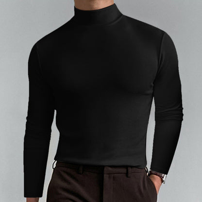 Herren Rollkragenpullover Fein Baumwolle Elegantes Design