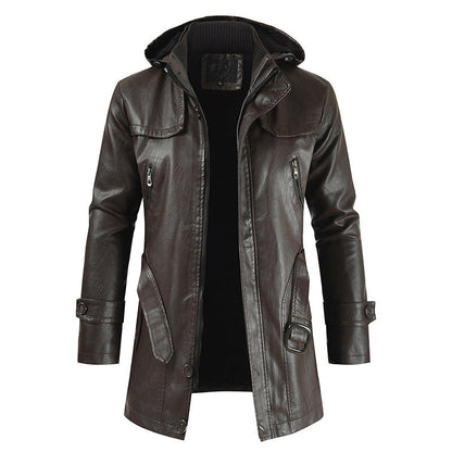 Herren Winterjacke Kapuze Modern Style