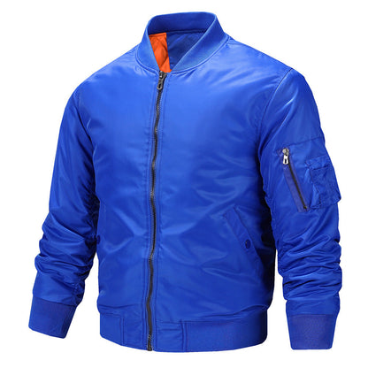 Herren Bomberjacke Elegant Schwarz